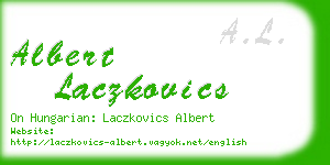 albert laczkovics business card